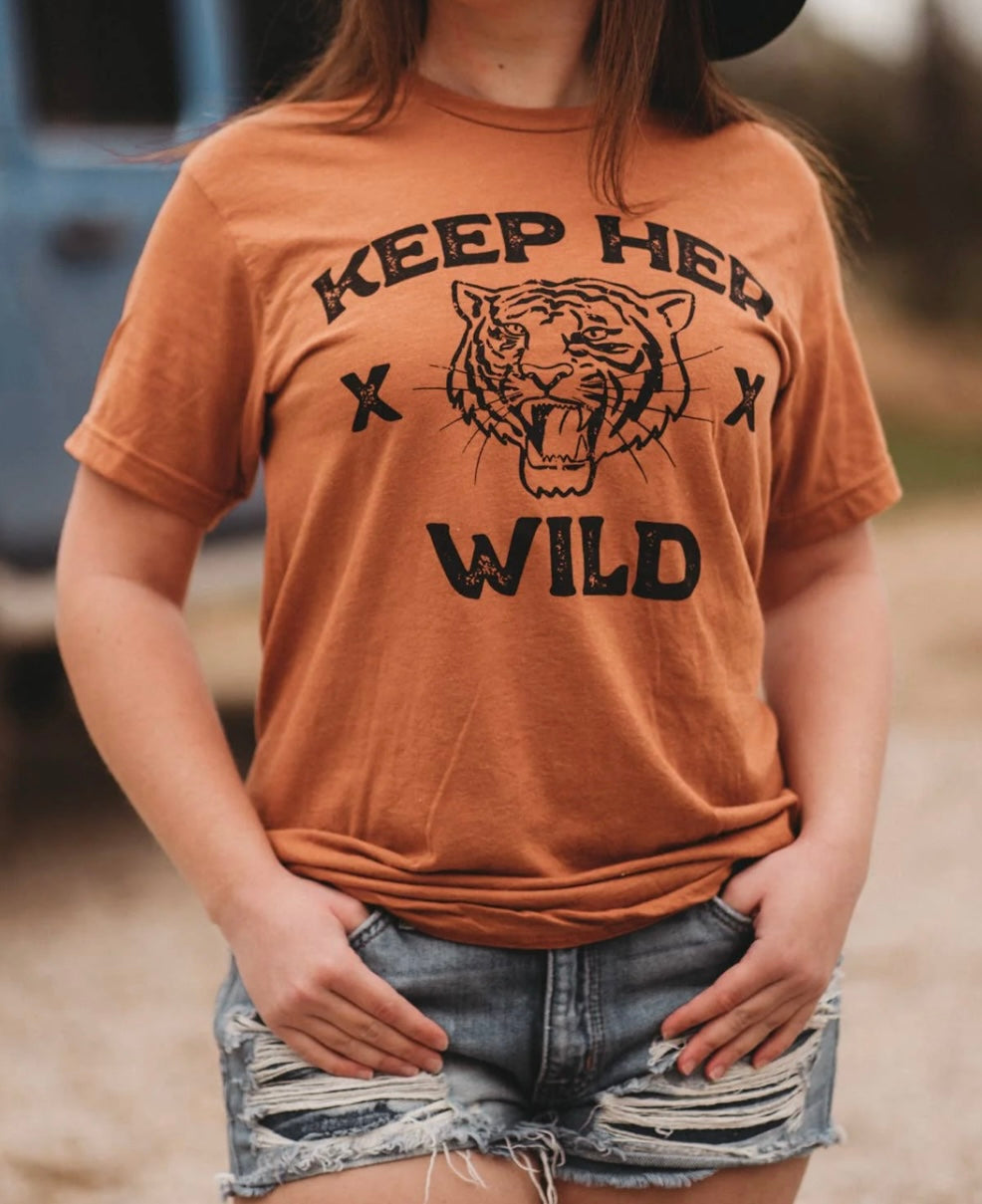 Keep Her Wild Rust Graphic Tee